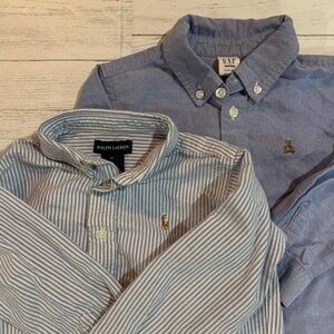 Ralph Lauren/gap blue button down Dress shirts